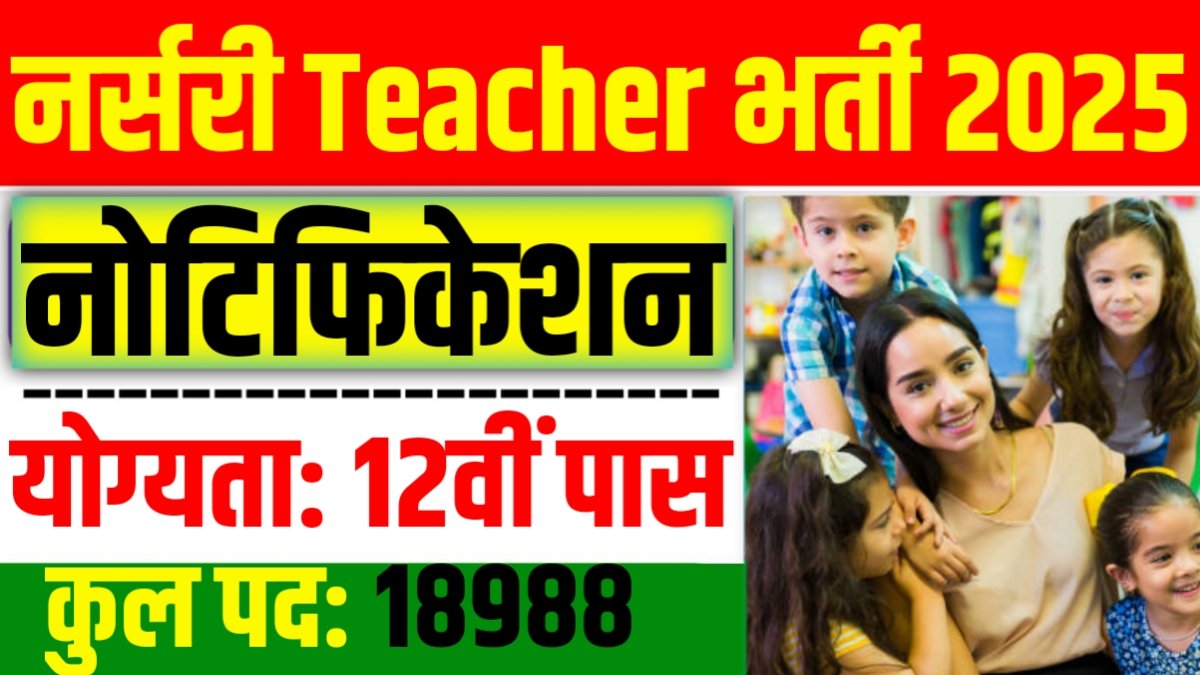 Nursery Teacher Vacancy 2025