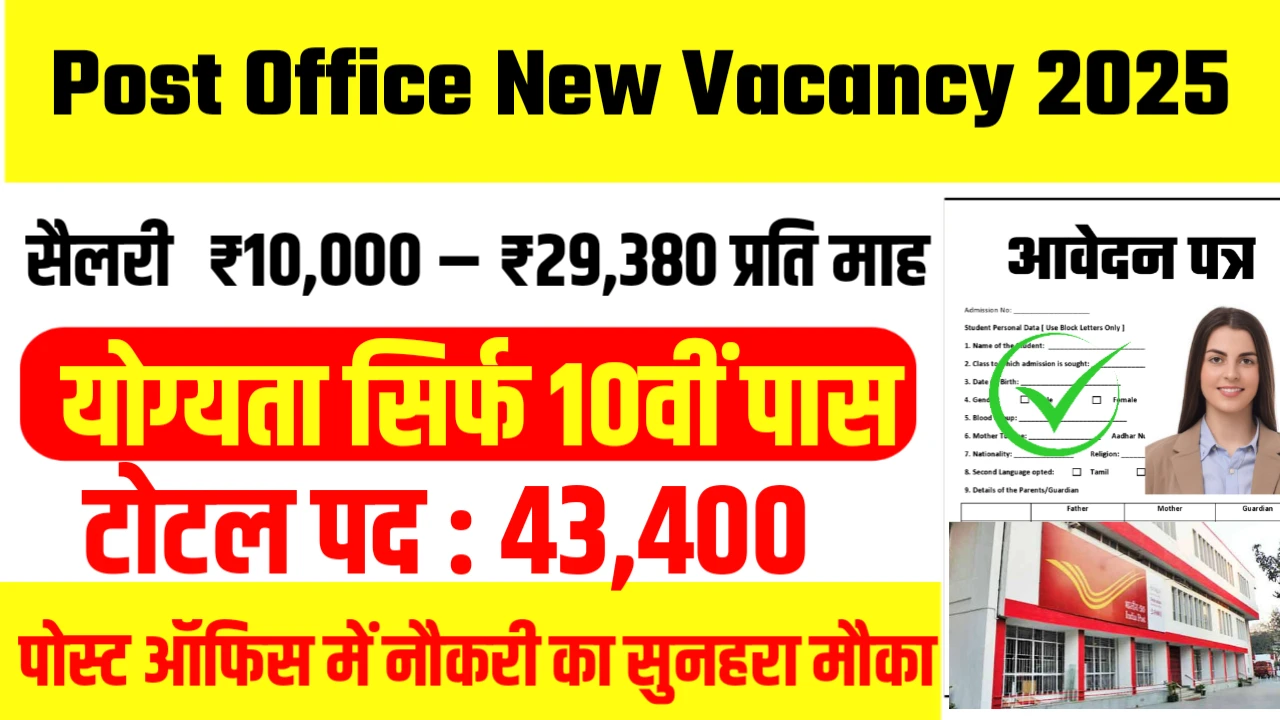 Post Office New Vacancy 2025