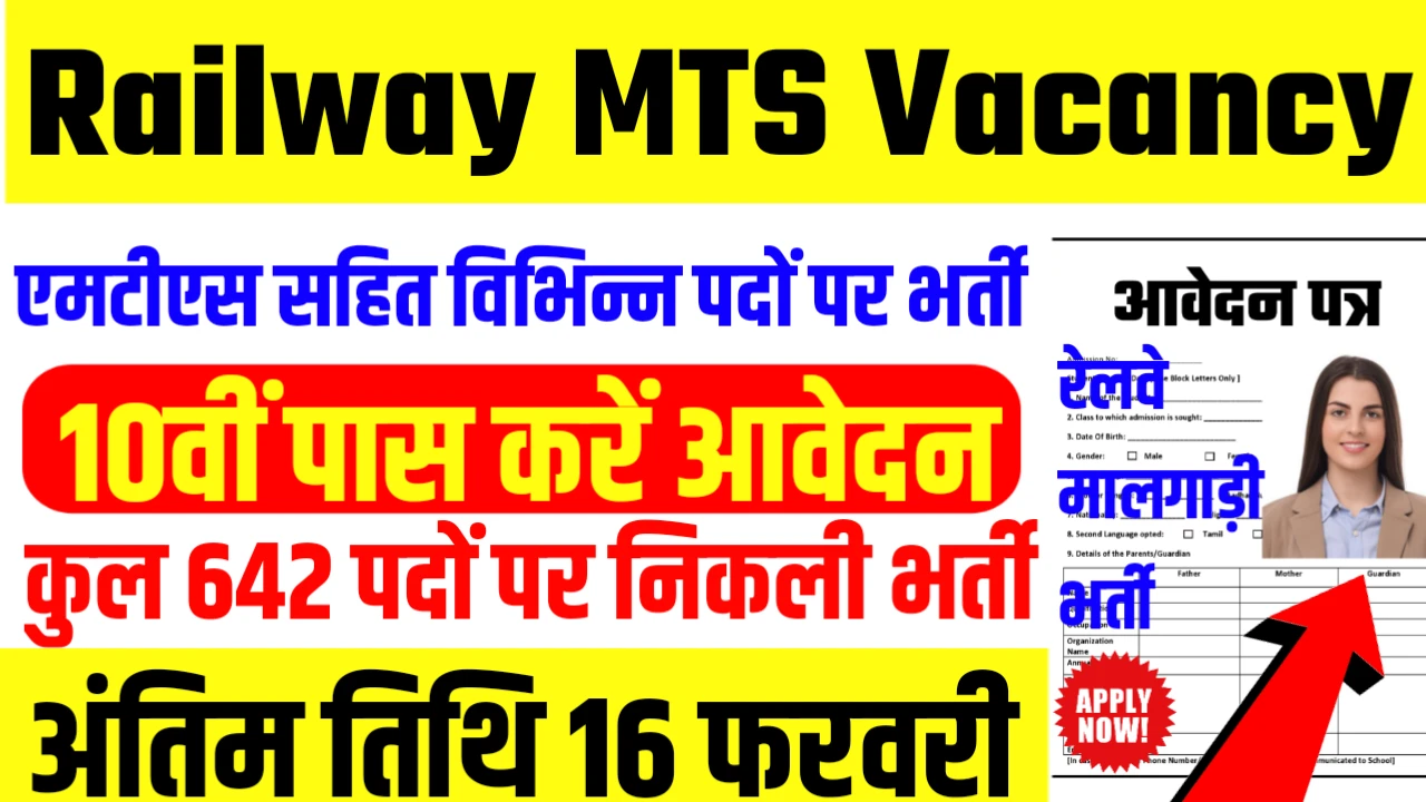 Railway MTS Vacancy 2025